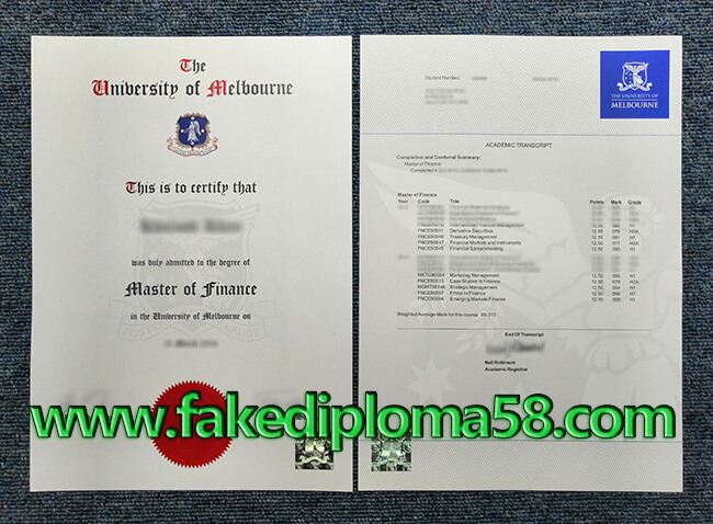 fake University of Melbourne degree