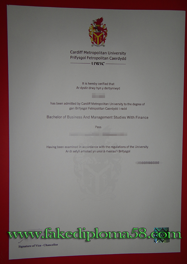 Cardiff Metropolitan University bachelor degree