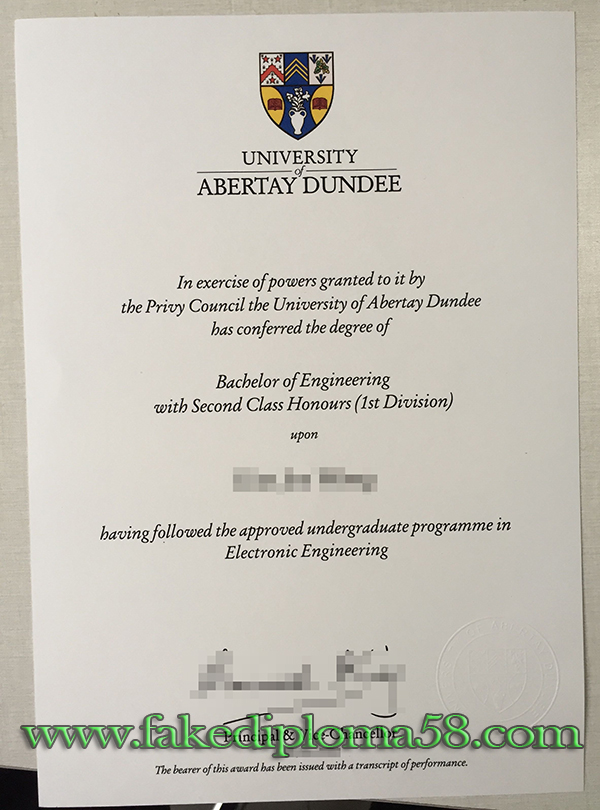 University of Abertay Dundee Dundee degree