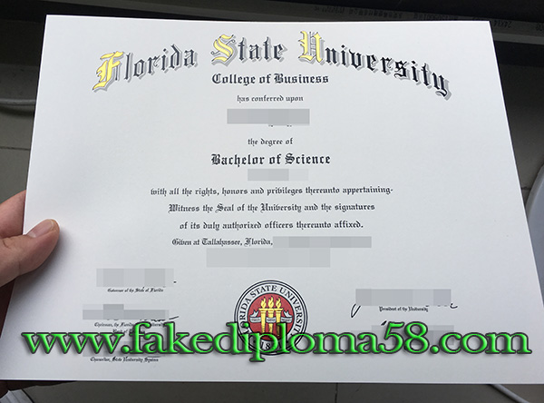 Florida State University degree, Florida State University diploma
