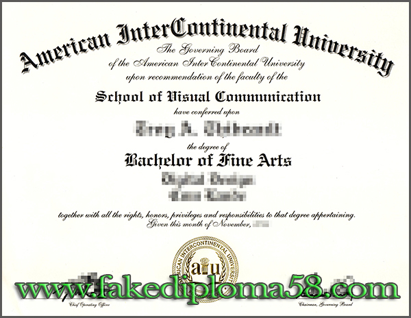American InterContinental University degree, AIU degree, AIU diploma