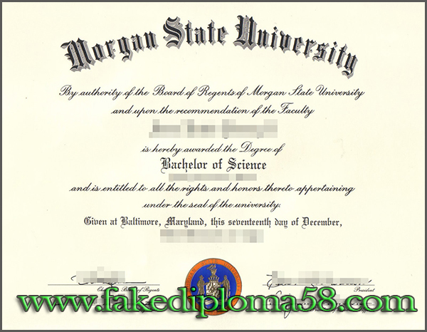 Morgan State University degree, MSU degree