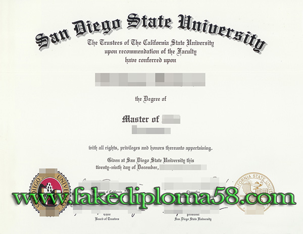 fake San Diego State University (SDSU) degree