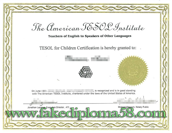 American Tesol institute certificate