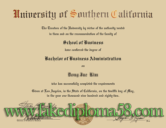 buy USC fake certificate, buy University of Southern California degree