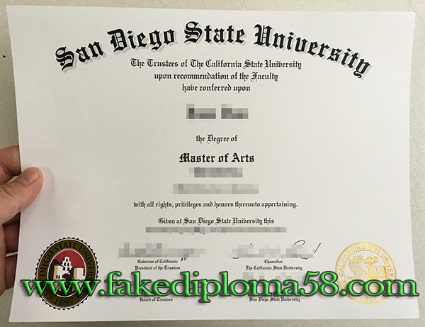 San Diego State University degree, SDSU degree