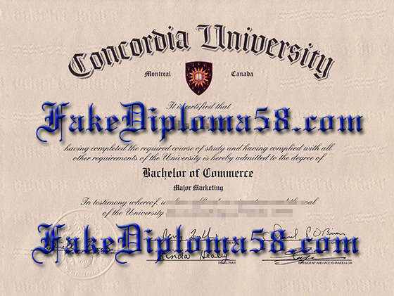 Buy fake Concordia University certificate online，fake diploma,buy fake Concordia University degree,fake transcript, buy Concordia University degrees