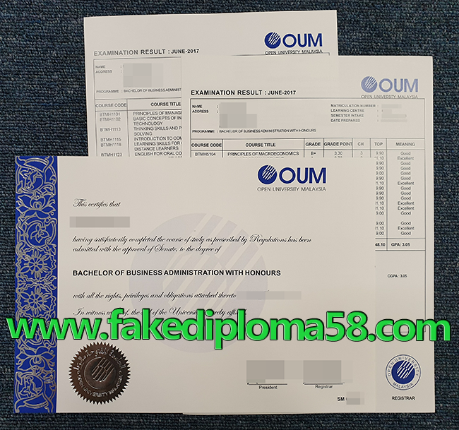 fake OUM diploma, fake Open University Malaysia degree.