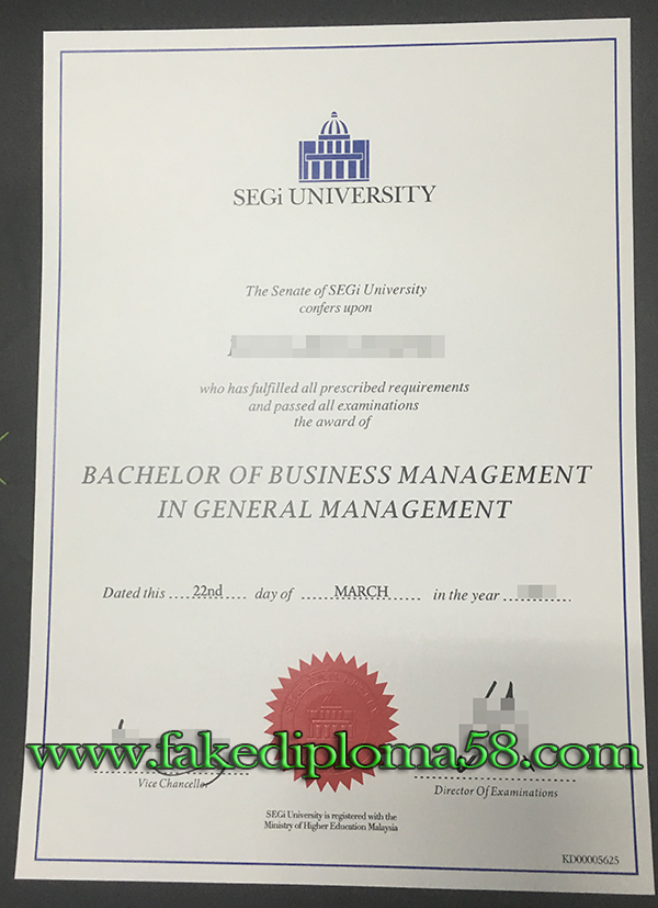 SEGi University Bachelor of Business degree