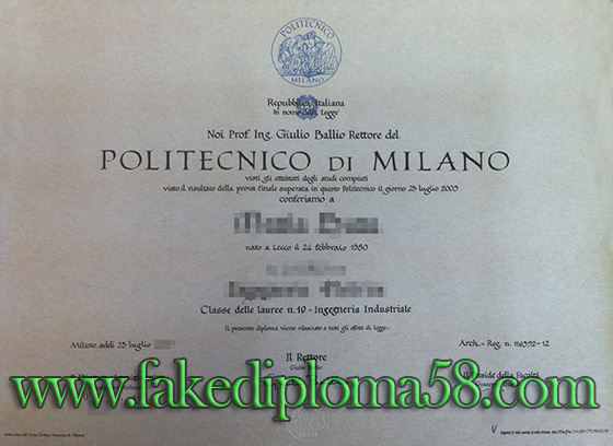 POLIMI, Polytechnic University of Milan degree