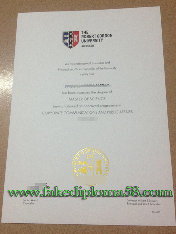 how can I buy a fake Robert Gordon University diploma online