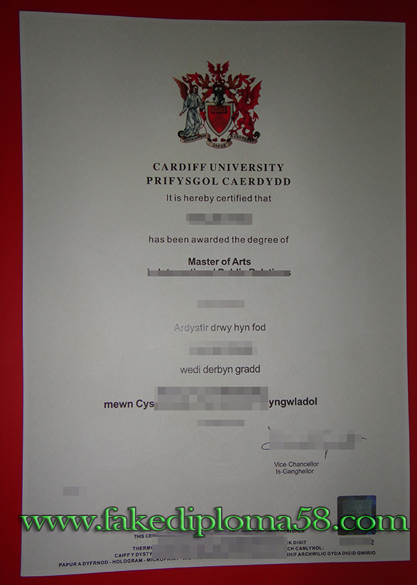I want to order a fake Cardiff University degree online