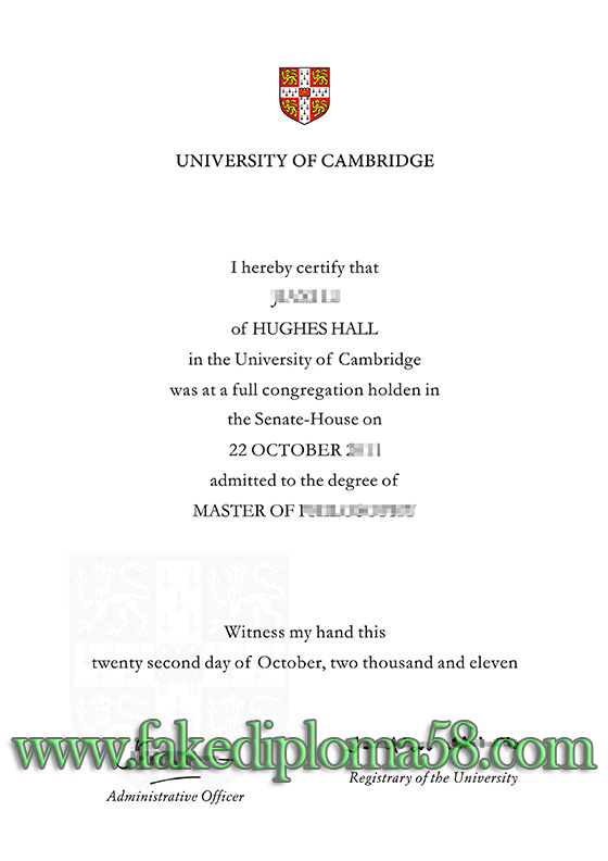 I want to get the University of Cambridge degree.