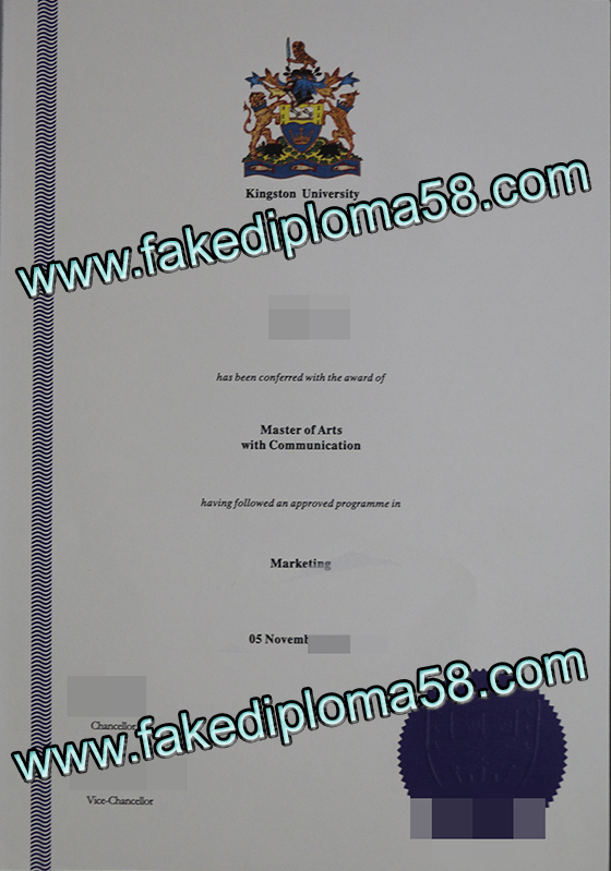 Kingston university diploma sample, buy fake diploma of Kingston university