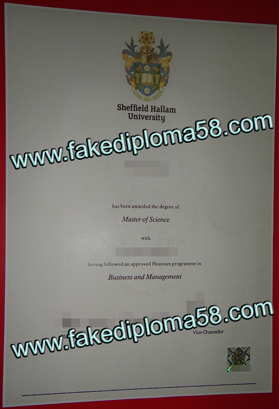 Sheffield Hallam University diploma, fake diploma of Sheffield Hallam University