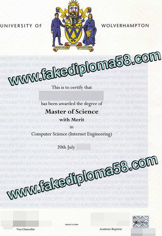 University of Wolverhampton diploma sample