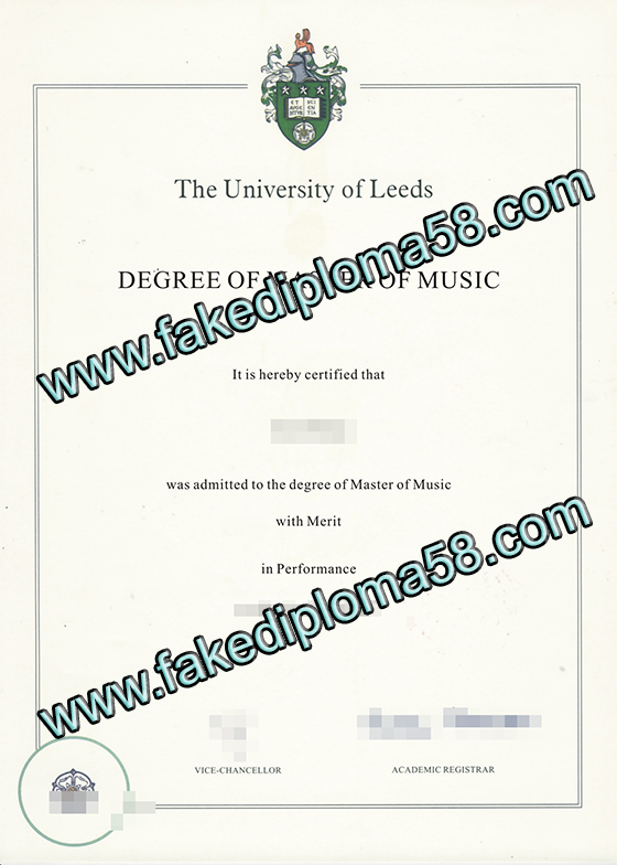 The University of Leeds diploma, buy fake degree