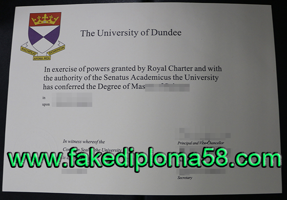 University of Dundee degree， University of Dundee diploma sample