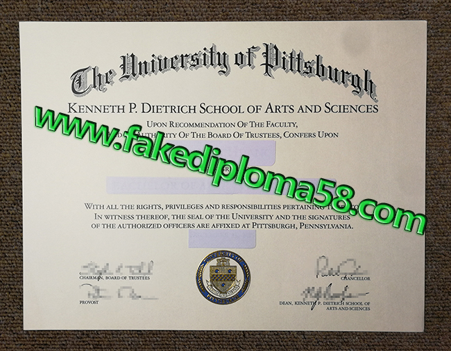 The University of Pittsburgh Fake Diploma