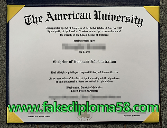American university fake degree sample