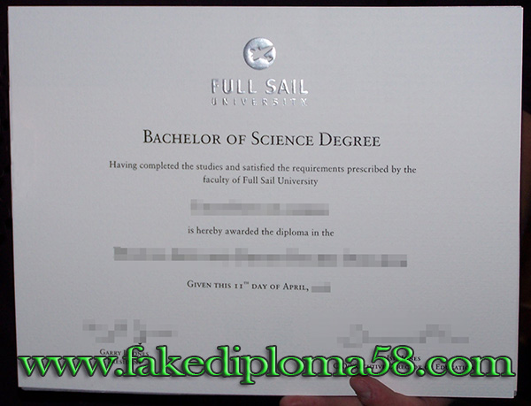 Full Sail University bachelor degree at Florida