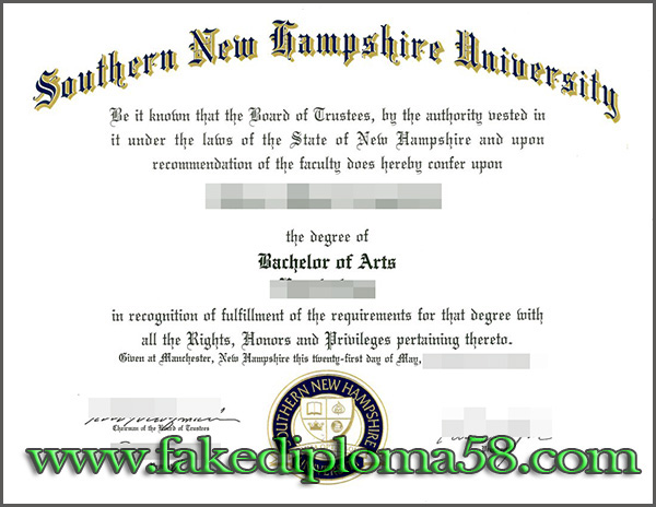 fake diploma, Buy fake Southern New Hampshire University diploma in US