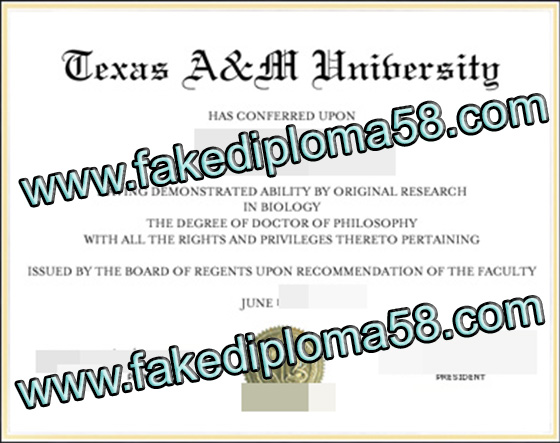 Texas A&W university degree sample, buy fake degree