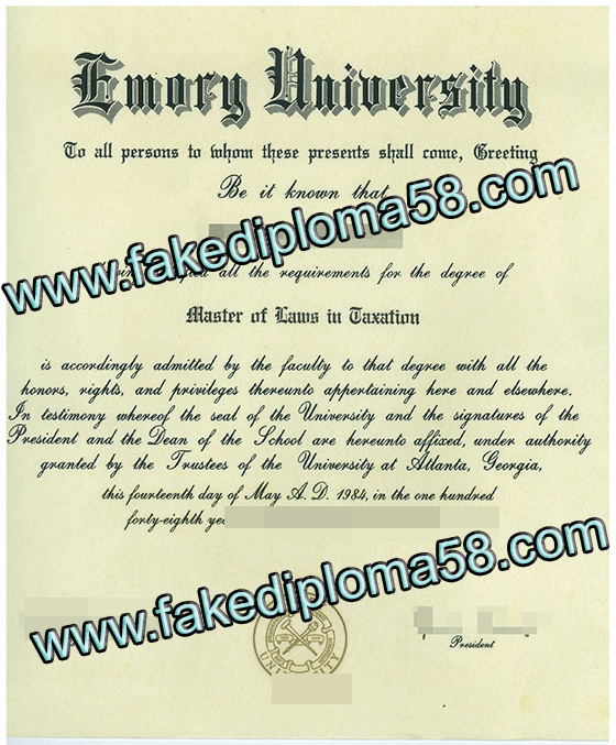 Emory University degree, buy fake diploma online