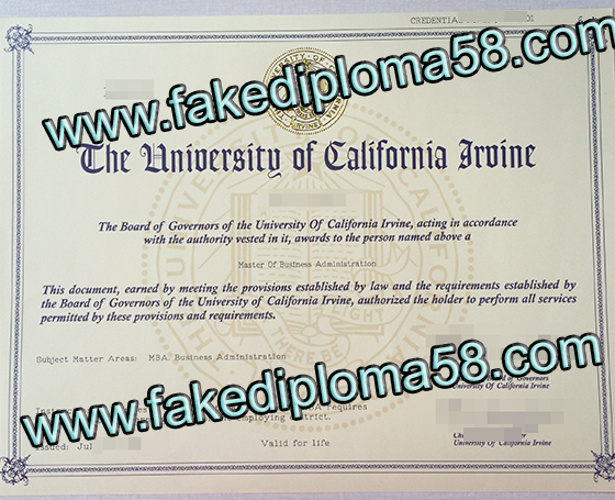 The University of California, Irvine degree, buy fake degree