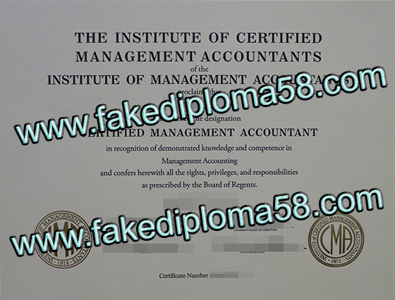 CMA certificate, buy degrees