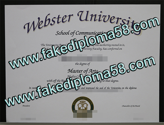 Webster University degree, buy fake degree