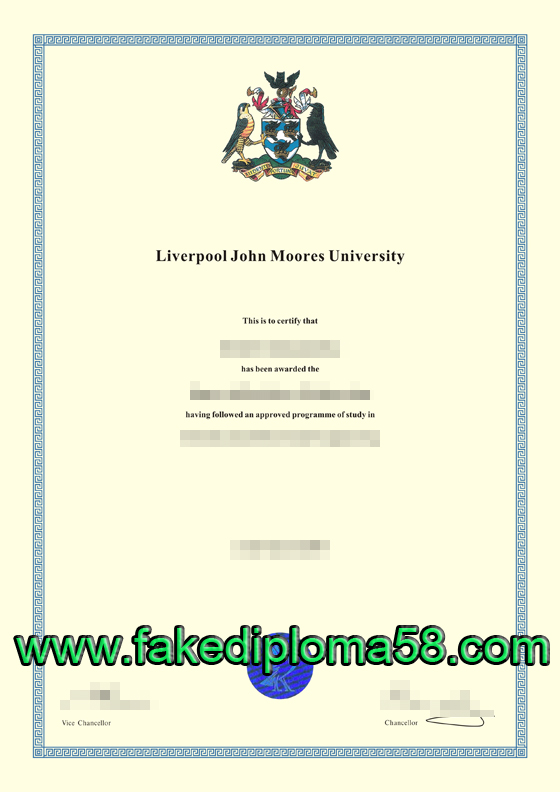 Liverpool John moores university degree, JMU transcript