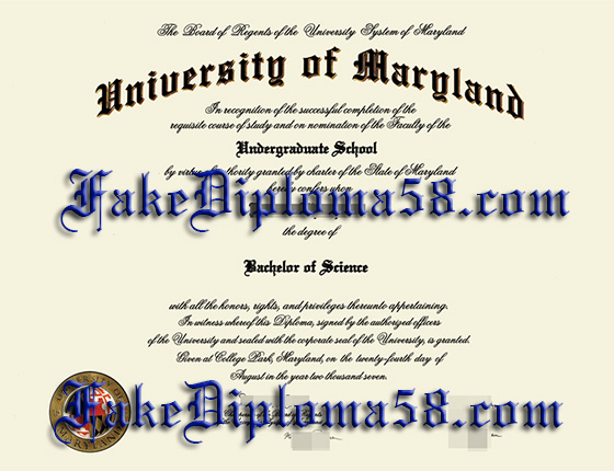 University of Maryland diploma, buy degrees