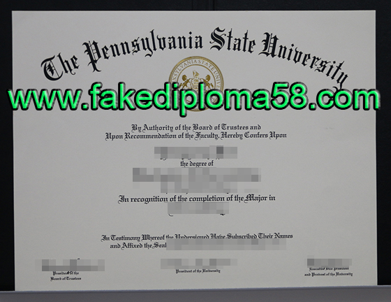 Pennsylvania State University degree， Pennsylvania State University diploma