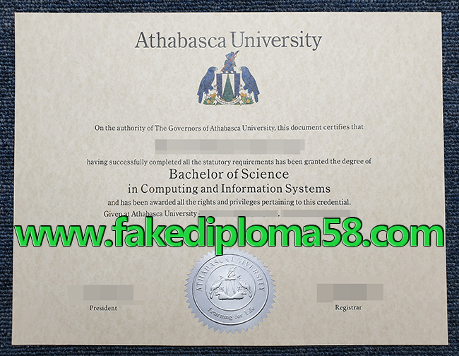 fake Athabasca University diploma, fake Canadian University degree.