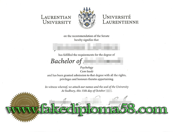 I want to buy fake Laurentian University degree online