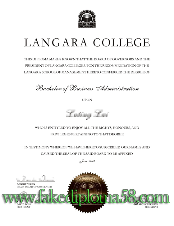 how much to buy a fake Langara College degree