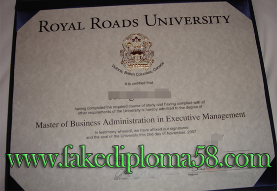 Royal Roads University degree, buy Canadian fake degree