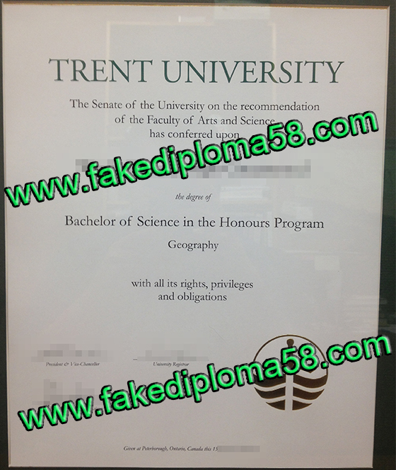 Fake diploma.Buy fake Trent University degree