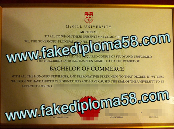 McGill University diploma, how to buy degrees