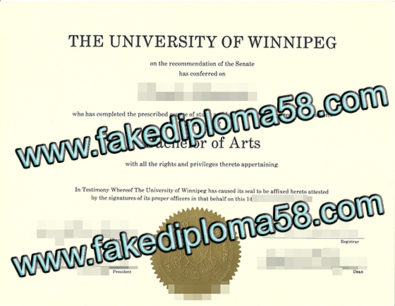 The University Of Winnipeg degree, buy fake degree