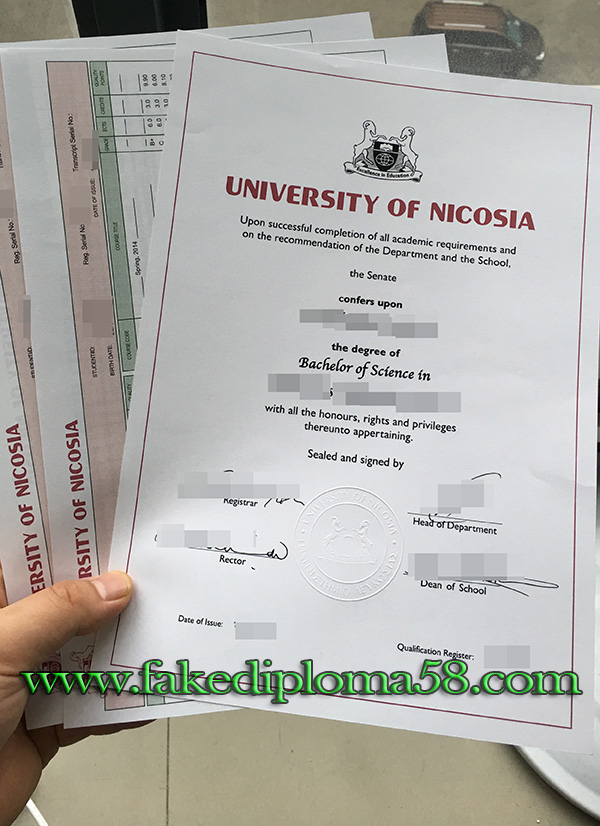 University of Nicosia bachelor degree with transcript, where to buy it