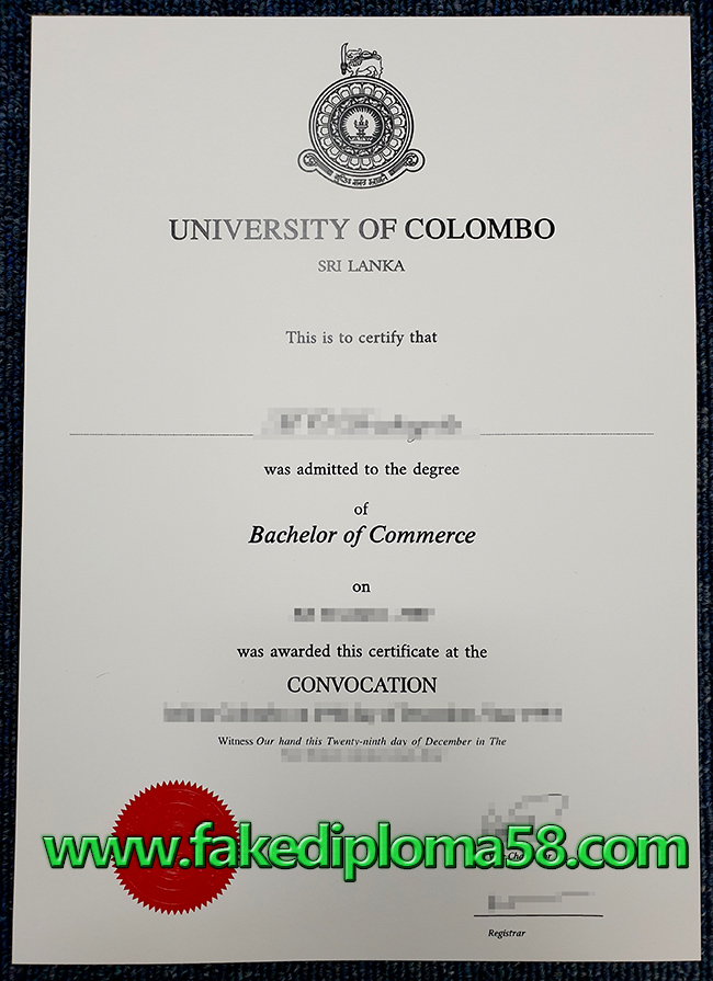 Where to sell the University of Colombo fake diploma