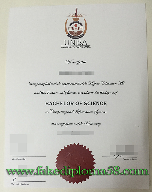 University of South Africa/UNISA degree