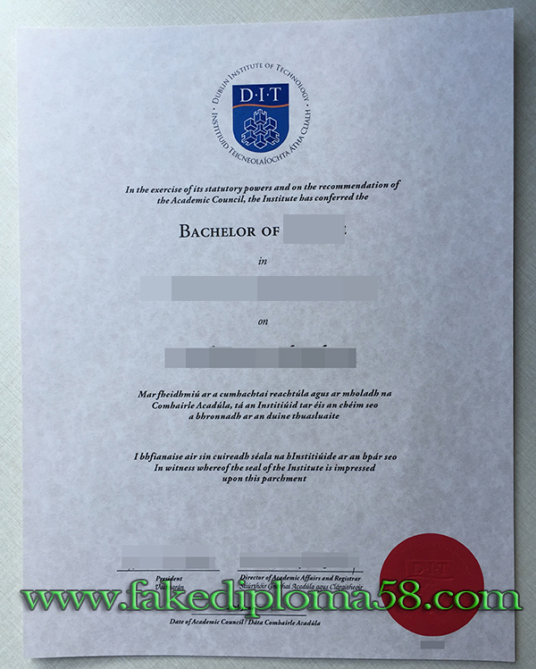 Dublin Institute of Technology/DIT degree from Ireland fake diploma mill