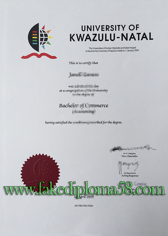 University of KwaZulu-Natal degree in South Africa
