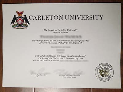Carleton university diploma sample.