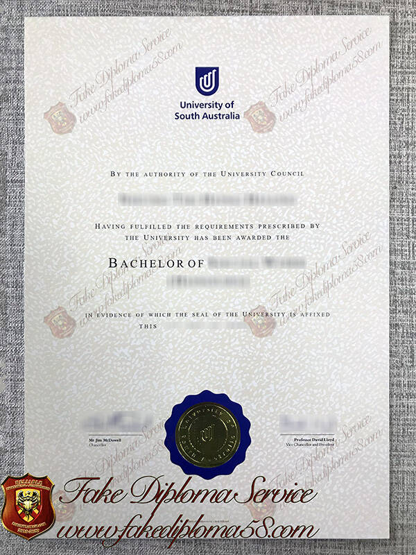 Fake University of South Australia Diploma