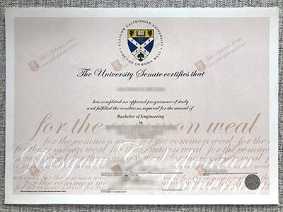 Glasgow Caledonian University Fake Diploma, Buy UK Degree Certificate