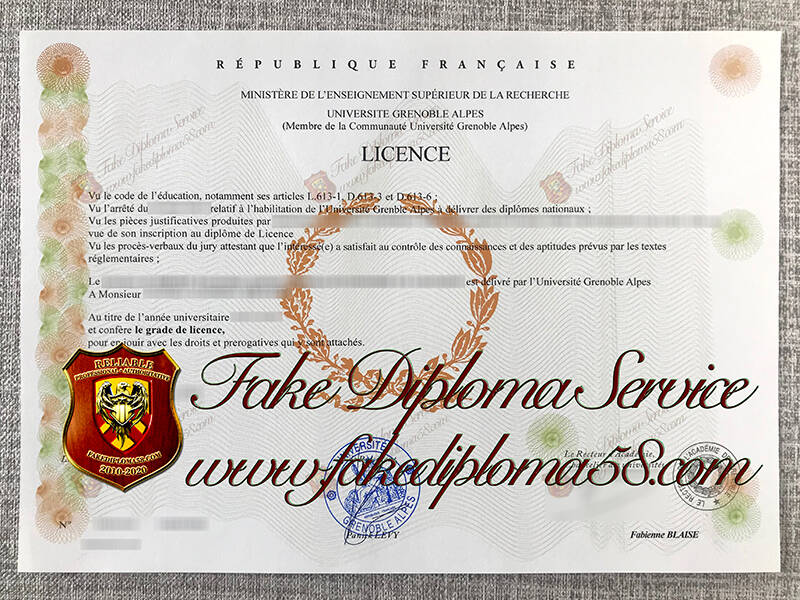 Grenoble Alpes University diploma